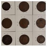Old World Copper Coins from Various Countries.