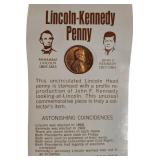 Rare Finds Coins & Tokens -Lincoln-Kennedy Penny