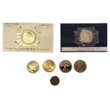 185? Penny token , & The U.S.S. Constitution 1997 Commemorative Coin & More
