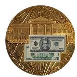 American Mint Communitive Coin Honoring the US $20.00 Bill