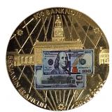 American Mint Commentative Coin Honoring the US $100.00 Bill