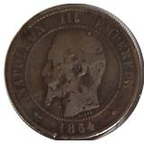 1854 Dix Cent - Very Good Condition - France, Paris - Rare Mint Mark