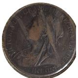 1897 One Cent Great Britain - Rare Find