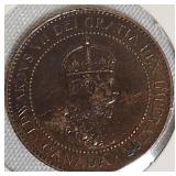 1904 1-Cent Canadian Coin