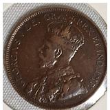 1916 1-Cent Canadian Coin - A rare gem