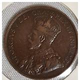 1916 1-Cent Canadian Coin - A rare gem