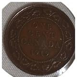 1919 1-Cent, V/F  Canadian Coin