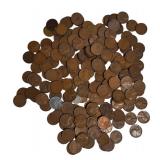 Mixed Date Wheat Pennies from Different Dates, Mint Marks that include steel cents