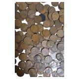 Wheat Pennies from Different Dates, Mint Marks that include steel cents