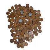 Wheat Pennies from Different Dates, Mint Marks that include steel cents