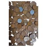 Wheat Pennies from Different Dates, Mint Marks that include steel cents