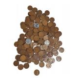Wheat Pennies from Different Dates, Mint Marks that include steel cents