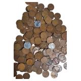 Wheat Pennies from Different Dates, Mint Marks that include steel cents