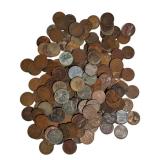 Mixed Date Wheat Pennies from Different Dates, Mint Marks that include steel cents