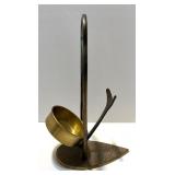 Vintage Brass Decor Collection with Candle Holder, Picture Frame, Dishes, and Napkins Vintage Brass Decor Collection with Candle Holder, Picture Frame, Dishes, and Napkins