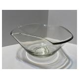 Set of 4 Glass Serveware Pieces Including Pitcher, Bowl, and Cruets Set of 4 Glass Serveware Pieces Including Pitcher, Bowl, and Cruets