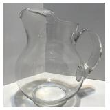 Set of 4 Glass Serveware Pieces Including Pitcher, Bowl, and Cruets Set of 4 Glass Serveware Pieces Including Pitcher, Bowl, and Cruets