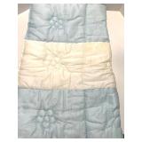 Baby Silver-Plated Cup Set with Two Vintage Quilted Blankets Baby Silver-Plated Cup Set with Two Vintage Quilted Blankets