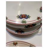 Syracuse China Canterbury Pattern Dinnerware Set with Floral Trim Syracuse China Canterbury Pattern Dinnerware Set with Floral Trim