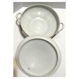 Syracuse China Canterbury Pattern Dinnerware Set with Floral Trim Syracuse China Canterbury Pattern Dinnerware Set with Floral Trim