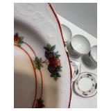 Syracuse China Canterbury Pattern Dinnerware Set with Floral Trim Syracuse China Canterbury Pattern Dinnerware Set with Floral Trim