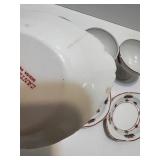 Syracuse China Canterbury Pattern Dinnerware Set with Floral Trim Syracuse China Canterbury Pattern Dinnerware Set with Floral Trim