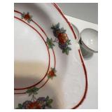 Syracuse China Canterbury Pattern Dinnerware Set with Floral Trim Syracuse China Canterbury Pattern Dinnerware Set with Floral Trim
