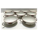 Syracuse China Canterbury Pattern Dinnerware Set with Floral Trim Syracuse China Canterbury Pattern Dinnerware Set with Floral Trim