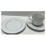 Grace Fine China Concerto Dinnerware Set with Lenox Wedding Promises Cake Server Grace Fine China Concerto Dinnerware Set with Lenox Wedding Promises Cake Server