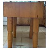 Solid Wood Butcher-Block Kitchen Table Solid Wood Butcher-Block Kitchen Table