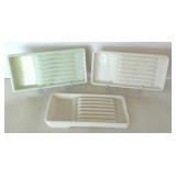 Vintage Milk Glass Dental Trays Assortment Vintage Milk Glass Dental Trays Assortment