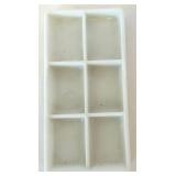 Vintage Milk Glass Dental Trays Assortment Vintage Milk Glass Dental Trays Assortment