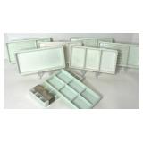 Assorted Vintage Milk Glass Dental Trays Assorted Vintage Milk Glass Dental Trays