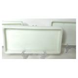 Lot of Vintage Milk Glass Dental Instrument Trays Lot of Vintage Milk Glass Dental Instrument Trays