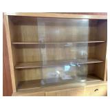 Wooden China Cabinet with Glass Doors and Storage Wooden China Cabinet with Glass Doors and Storage