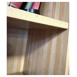 Tall Wood Bookshelf with Storage Compartments Tall Wood Bookshelf with Storage Compartments