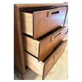 Mid-Century Modern Walnut Credenza with Drawers and Cabinet Mid-Century Modern Walnut Credenza with Drawers and Cabinet