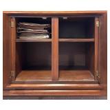 Mid-Century Modern Walnut Credenza with Drawers and Cabinet Mid-Century Modern Walnut Credenza with Drawers and Cabinet