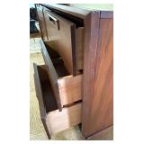 Mid-Century Modern Walnut Credenza with Drawers and Cabinet Mid-Century Modern Walnut Credenza with Drawers and Cabinet
