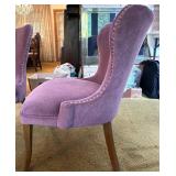 Pair of Matching Upholstered Side Chairs with Nailhead Trim Pair of Matching Upholstered Side Chairs with Nailhead Trim
