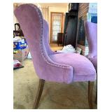 Pair of Matching Upholstered Side Chairs with Nailhead Trim Pair of Matching Upholstered Side Chairs with Nailhead Trim