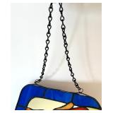Stained Glass Butterfly and Flower Accent Mirror Stained Glass Butterfly and Flower Accent Mirror