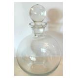Glass Decanter with Stopper and 8 Snifter Glasses Glass Decanter with Stopper and 8 Snifter Glasses