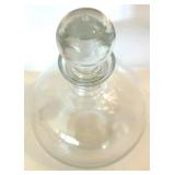 Glass Decanter with Stopper and 8 Snifter Glasses Glass Decanter with Stopper and 8 Snifter Glasses