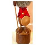 Vintage Wooden Viking Music Box and Nutcracker Figurine Vintage Wooden Viking Music Box and Nutcracker Figurine