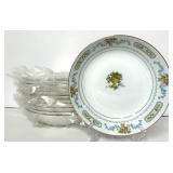 Floral Inspirations Fine China Dinnerware Set - Abundance Pattern, Japan Floral Inspirations Fine China Dinnerware Set - Abundance Pattern, Japan