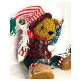 Christmas Decor Lot: Lighted Bear Figurine, Placemats & Holiday Accents Christmas Decor Lot: Lighted Bear Figurine, Placemats & Holiday Accents