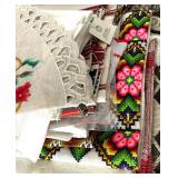 Lot of Vintage Linen and Embroidered Textile Decor Lot of Vintage Linen and Embroidered Textile Decor