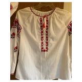 Ukrainian Embroidered Blouse and Folk Costume Accessories Set Ukrainian Embroidered Blouse and Folk Costume Accessories Set