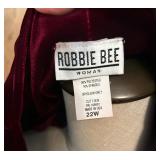 Robbie Bee Maroon Dress & Positive Attitudes 2-Piece Suit & Onyx Size 20 Dress Robbie Bee Maroon Dress & Positive Attitudes 2-Piece Suit & Onyx Size 20 Dress
